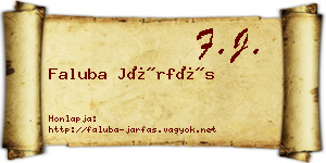 Faluba Járfás névjegykártya
